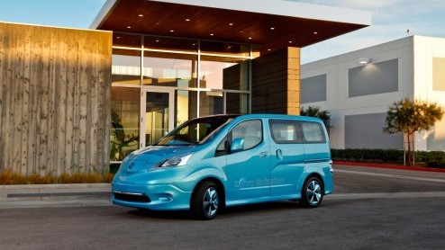 Nissan heeft in Detroit de LEAF onder de busjes voorgesteld. De e-NV200 Concept biedt dezelfde ruimte als z'n conventionele broer en is gericht op zakelijk gebruik.