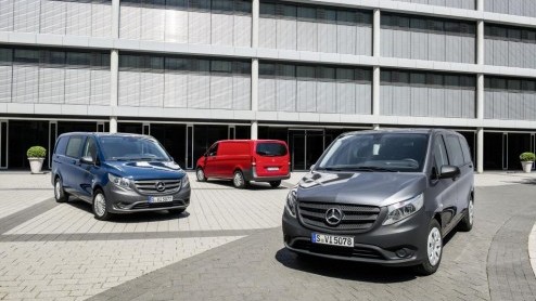 Nieuwe Mercedes Vito is onthuld en komt eind 2014 op de markt met voor-, achter- of vierwielaandrijving.