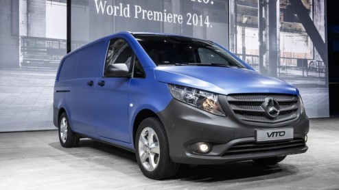 Nieuwe Mercedes Vito is onthuld en komt eind 2014 op de markt met voor-, achter- of vierwielaandrijving.