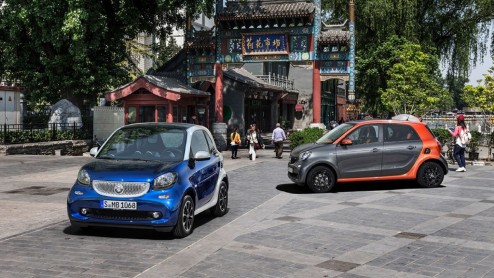 Nieuwe smart fortwo model 453 en forfour onthuld in Berlijn. Alle details nieuwe smart modellen.
