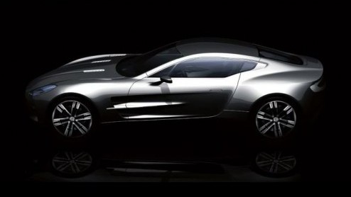 Blij verrast zijn we met de teaser die Aston Martin de wereld in heeft gestuurd. Het beeld toont een nog te produceren supercar, de One-77, het neusje van de zalm voor het merk. Update: En zo wordt-ie