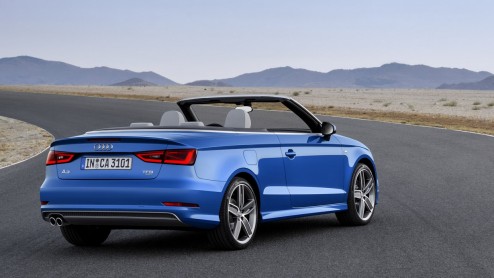 Audi A3 Cabriolet leverbaar vanaf het voorjaar 2014. Prijzen beginnen bij 35.900 euro en er zijn ook uitvoeringen met 20% bijtelling. Aan de top staat natuurlijk de S3 Cabriolet met 300 pk en quatro.