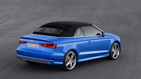 Audi A3 Cabriolet leverbaar vanaf het voorjaar 2014. Prijzen beginnen bij 35.900 euro en er zijn ook uitvoeringen met 20% bijtelling. Aan de top staat natuurlijk de S3 Cabriolet met 300 pk en quatro.