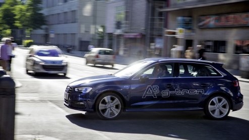 Audi A3 g-tron op benzine en aardgas is vanaf nu te bestellen vanaf 28.900 euro. Eerste levering in maart 2014.
