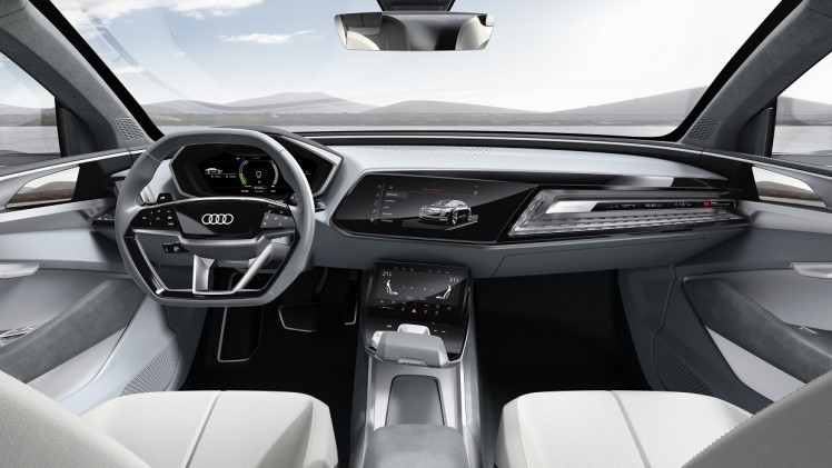 Net als Volkswagen komt ook Audi met een volledig elektrische, vierdeurs coup-SUV. Het merk presenteert de E-Tron Sportback. Zien we hier wellicht een voorbode voor de aanstaande Q4?