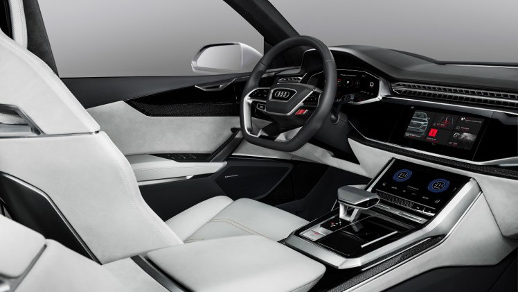 Audi presenteert op de Autosalon van Gen?ve een tweede uitvoering van de Q8 Concept. Deze keer staat de auto in sportieve kledij op de beursvloer, als mild hybrid.