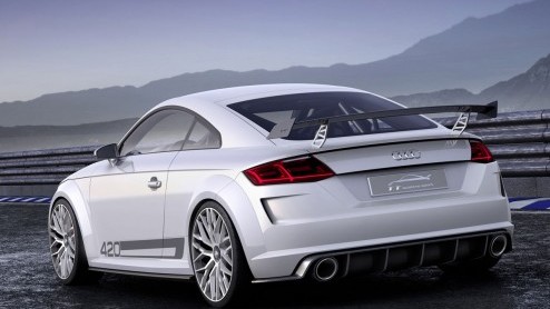 Behalve de productieversie van de gloednieuwe TT toont Audi in Genve ook deze TT Quattro Sport Concept. Een voorproefje van de TT RS? Qua looks misschien wel, maar qua techniek niet.