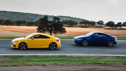 Rijtest nieuwe Audi TT 2.0 TFSI en 2.0 TDI met 20% bijtelling. Eind 2014 staat hij in de showroom: gemener, lichter en voorzien van een prachtig interieur.