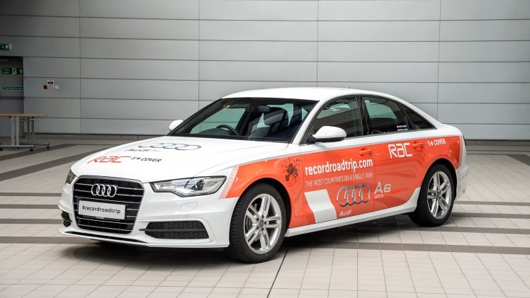 Audi wil een nieuw wereldrecord gaan neerzetten. Op een tank diesel zoveel mogelijk landen doorkruisen. Vandaag start de rit in ons land.
