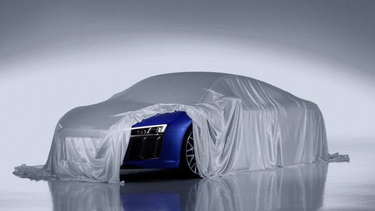 Op de Autosalon van Genve toont Audi de nieuwe R8. De Duitsers plagen vandaag met een stukje van de nieuwe supercar, waarop de koplamp (met lasers) te zien is.