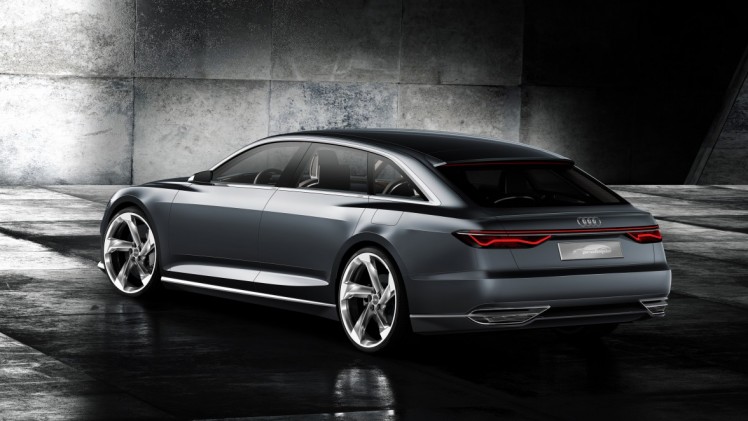 De Audi prologue Avant show car is een plug-in hybride Audi met e-tron quattro, voorzien van de 3.0 TDI en elektromotor. Zijn debuut beleeft hij op de Autosalon van Genve 2015.