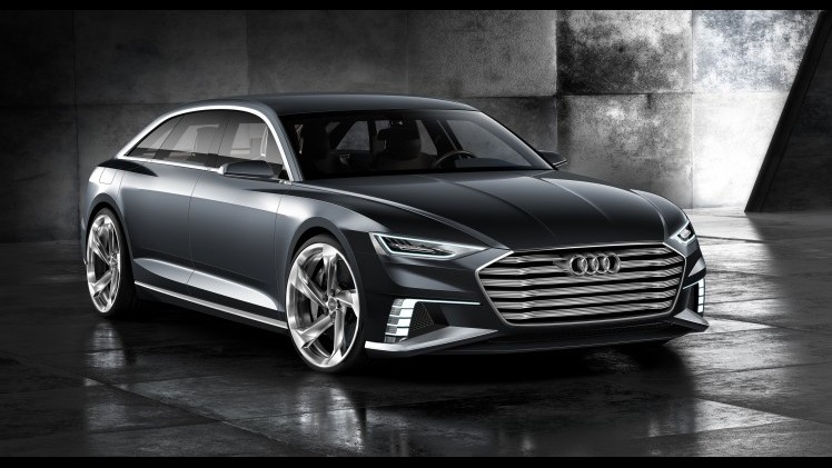 De Audi prologue Avant show car is een plug-in hybride Audi met e-tron quattro, voorzien van de 3.0 TDI en elektromotor. Zijn debuut beleeft hij op de Autosalon van Genve 2015.