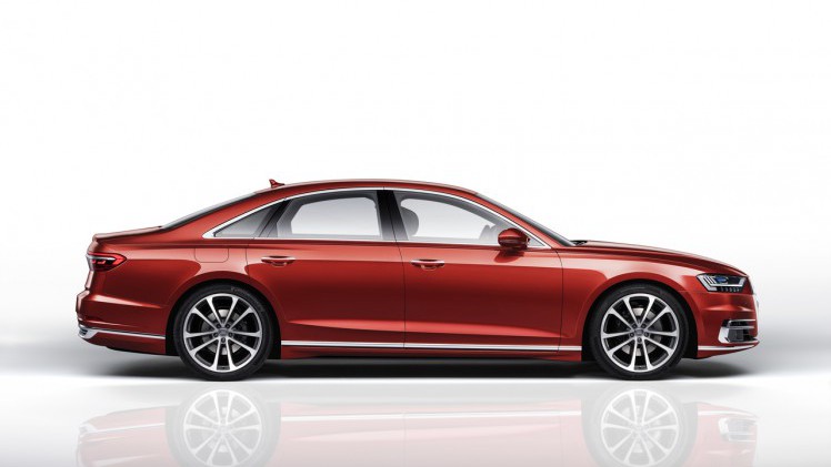 Audi lanceert de nieuwe 5,13 meter lange A8 op de komende IAA en zet de auto medio december in de showroom.
