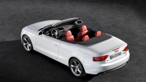 Spotlights graag! Dit is de nieuwe Audi A5 en S5 Cabriolet! Een nieuwe telg vol elegantie, sportiviteit en efficintie. De levering start in het tweede kwartaal van 2009. De S5 krijgt een nieuw hart,