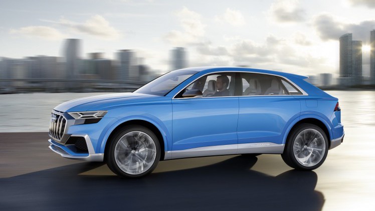 Audi toont op de North American International Auto Show de Q8 Concept, een voorbode voor een SUV boven de Q7. De auto heeft een plug-in hybride aandrijflijn en beschikt over virtual reality.