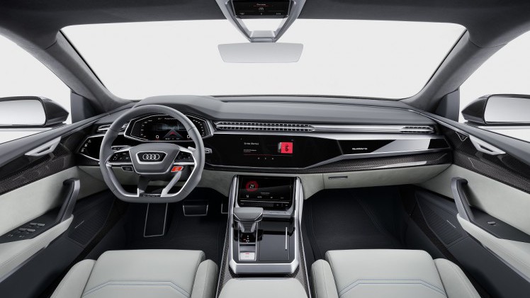Audi toont op de North American International Auto Show de Q8 Concept, een voorbode voor een SUV boven de Q7. De auto heeft een plug-in hybride aandrijflijn en beschikt over virtual reality.