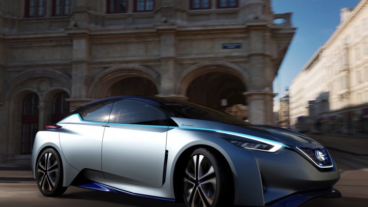 Nissan werkt naar de introductie van de zelfrijdende auto in 2020 met de Nissan IDS Concept op de Tokyo Motor Show 2015.