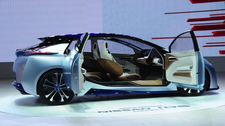Nissan werkt naar de introductie van de zelfrijdende auto in 2020 met de Nissan IDS Concept op de Tokyo Motor Show 2015.