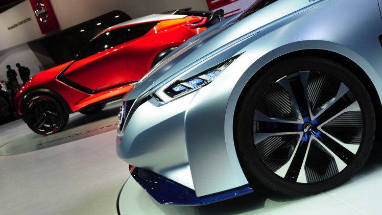 Nissan werkt naar de introductie van de zelfrijdende auto in 2020 met de Nissan IDS Concept op de Tokyo Motor Show 2015.