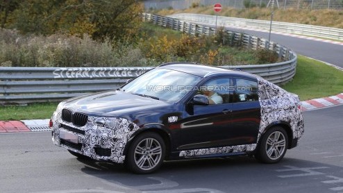 Volgend jaar krijgt de BMW X6 gezelschap van een kleinere broer in de vorm van een X4. De auto is al meermalen op de gevoelige plaat vastgelegd, maar nog nooit met zo weinig camouflage.