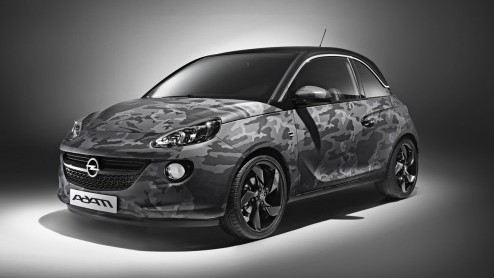 Opel heeft Bryan Adams gestrikt voor het ontwerpen van een limited edition van de Adam. De Adam by Bryan Adams is een getooid in een camouflagepak en wordt geveild voor het goede doel.