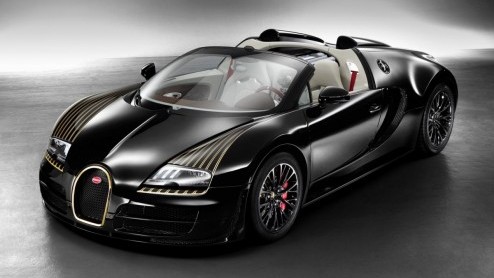 Zie hier het vijfde en voorlaatste exemplaar van de Bugatti Legends-serie. Voor de verandering wordt deze Veyron Grand Sport Vitesse Black Bess niet opgedragen aan een persoon, maar aan een voertuig.