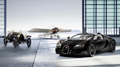 Zie hier het vijfde en voorlaatste exemplaar van de Bugatti Legends-serie. Voor de verandering wordt deze Veyron Grand Sport Vitesse Black Bess niet opgedragen aan een persoon, maar aan een voertuig.