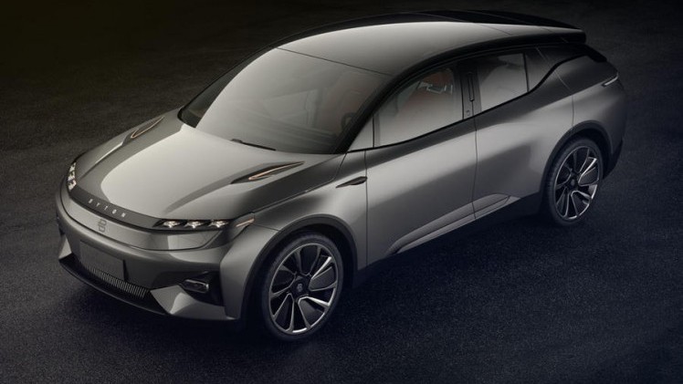Het Chinese Byron onthult zijn concept van een elektrische SUV op de CES in Las Vegas.