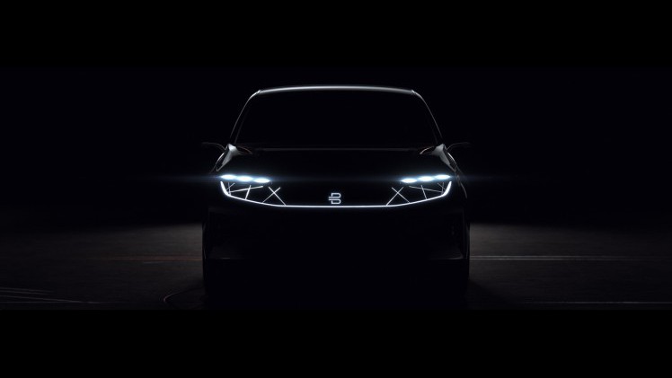 Het Chinese Byron onthult zijn concept van een elektrische SUV op de CES in Las Vegas.