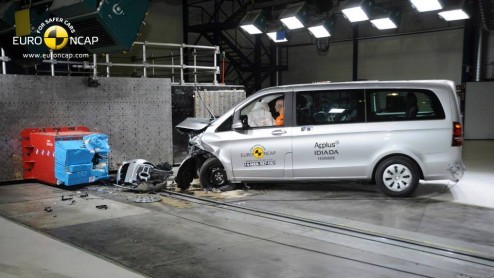 EuroNCAP botsproef voor Nissan X-Trail, Citron C4 Cactus en Mercedes V-Klasse