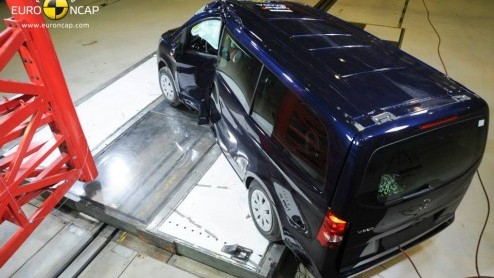 EuroNCAP botsproef voor Nissan X-Trail, Citron C4 Cactus en Mercedes V-Klasse