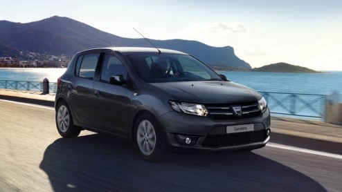 Dacia Sandero als Srie Limite Blackline naar Autosalon van Parijs 2014.