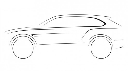Eerste foto van de Bentley SUV officieel. Introductie vanaf 2016.