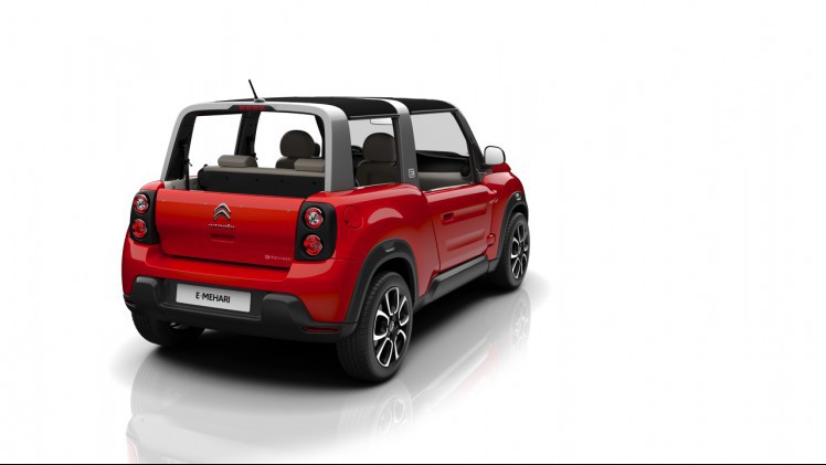 Citron laat Mehari herleven als E-Mehari en gebruikt daarvoor het design van de C4 Cactus en de elektromotor van Bollor.