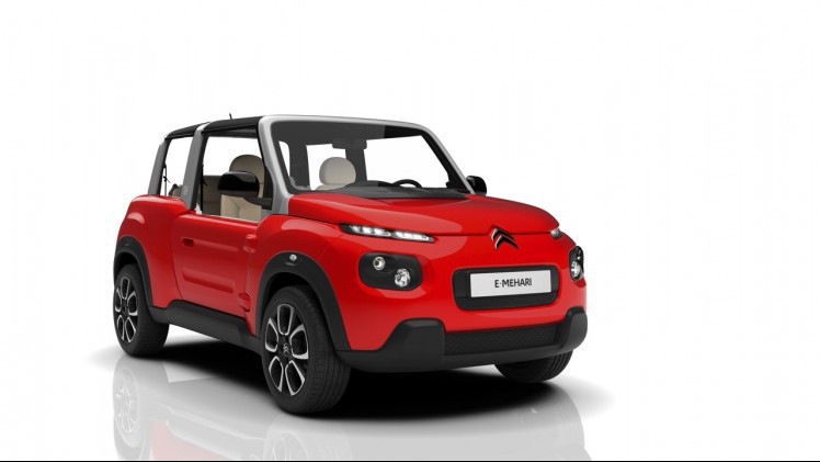 Citron laat Mehari herleven als E-Mehari en gebruikt daarvoor het design van de C4 Cactus en de elektromotor van Bollor.