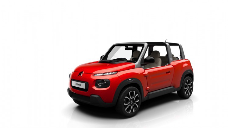 Citron laat Mehari herleven als E-Mehari en gebruikt daarvoor het design van de C4 Cactus en de elektromotor van Bollor.