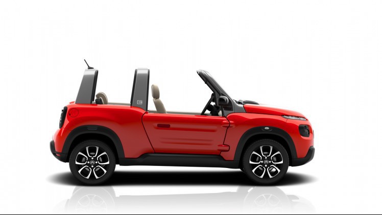 Citron laat Mehari herleven als E-Mehari en gebruikt daarvoor het design van de C4 Cactus en de elektromotor van Bollor.