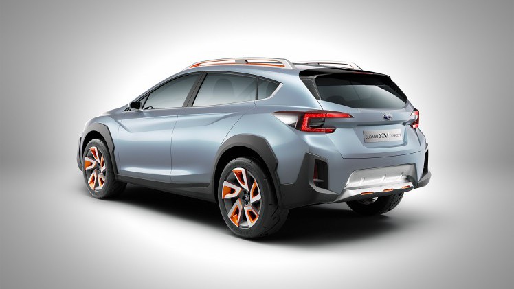 De nieuwe Subaru XV gaat er ongeveer zo uit zien. De Japanners presenteren het studiemodel op de Autosalon van Geneve 2016.