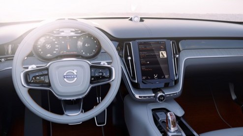 Volvo Concept Estate als slotstuk van drieluik concept cars van Volvo. Debuut op Autosalon van Geneve 2014. Voorbode opvolger V70 met de naam V90.