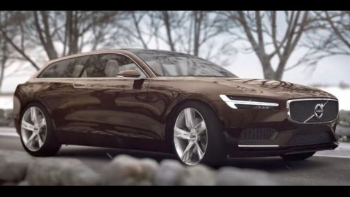 Volvo Concept Estate als slotstuk van drieluik concept cars van Volvo. Debuut op Autosalon van Geneve 2014. Voorbode opvolger V70 met de naam V90.