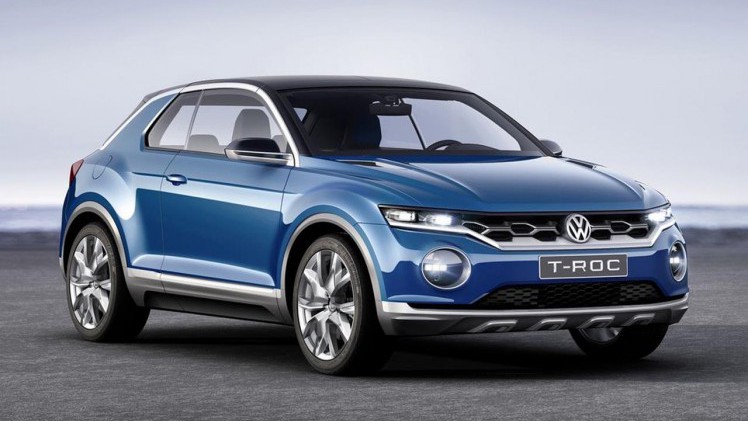 Volkswagen laat vlak voor de onthulling nog even twee designschetsen van de T-Roc zien.