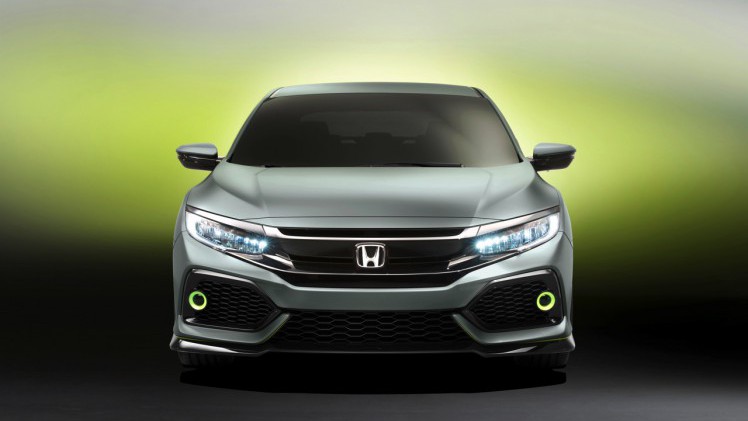 Honda onhult de Civic van 2017 als studiemodel en voorziet deze van nieuwe 1.0 liter, 1.5 liter en 1.6 liter turbomotoren.
