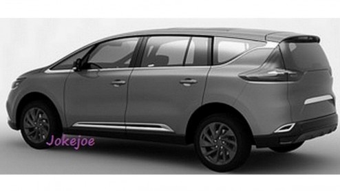 De patenttekeningen van de Renault Espace zijn gelekt.