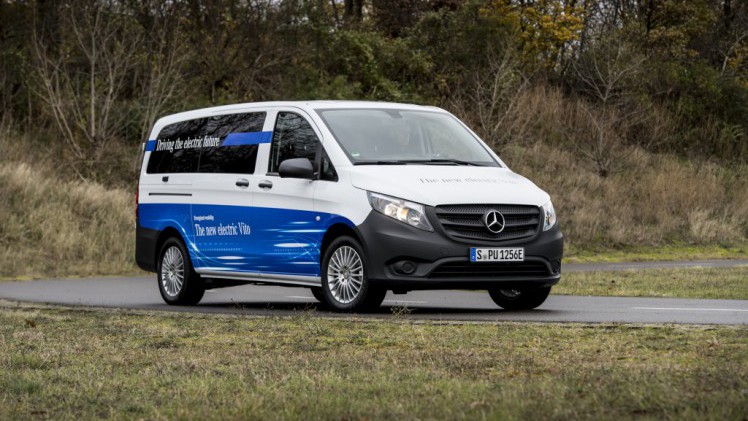 Mercedes start medio 2018 met de levering van de elektrische eVito bestelwagen.