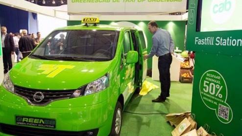 De primeurs van Ecomobiel 2013 in Ahoy Rotterdam op een rij