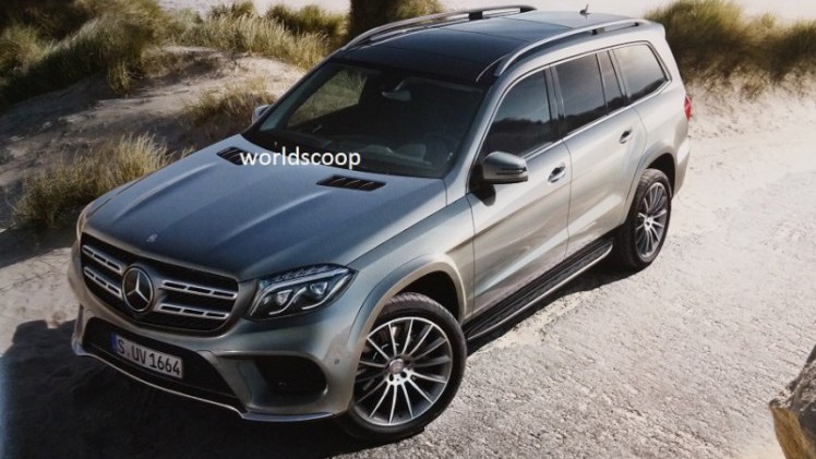 Scoop van nieuwe Mercedes GLS-Klasse X166. De eerste beelden tonen de facelift van de Mercedes-Benz GL-Klasse in vol ornaat.