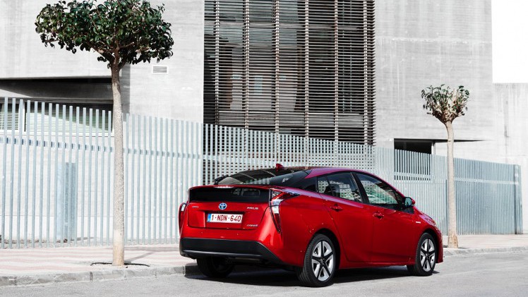 Eerste indruk van de nieuwe Toyota Prius tijdens de persintroductie in Valencia.