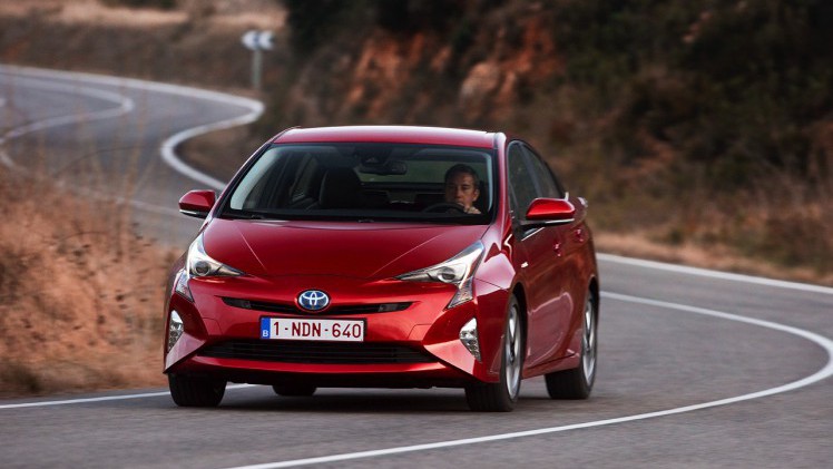 Eerste indruk van de nieuwe Toyota Prius tijdens de persintroductie in Valencia.