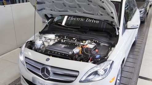 Mercedes-Benz B-Klasse Electric Drive in productie. Elektrische B-Klasse komt eind dit jaar in Europa op de markt.