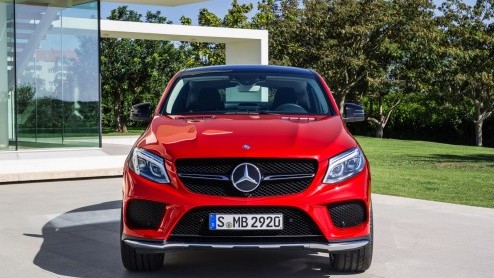 Onthulling Mercedes-Benz GLE Coup, de sportieve broer van de M-Klasse, die in 2015 op de markt komt.